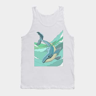 Whale-cartoon Tank Top